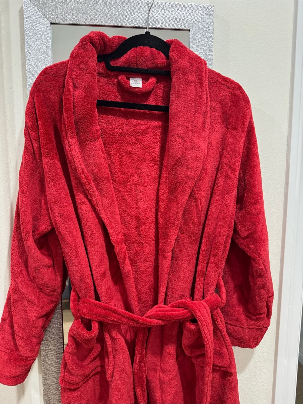 Luxury Spa Robe - Deep Red - Picture 4 of 8